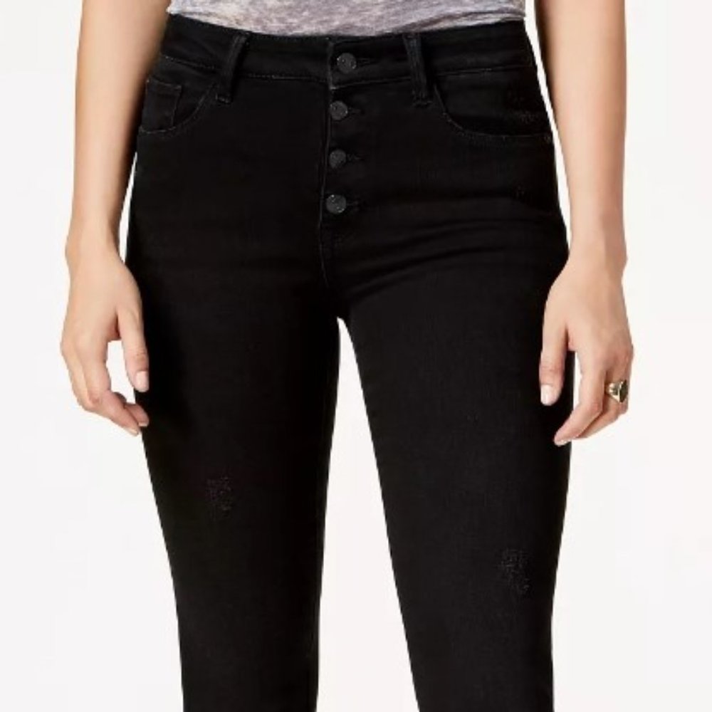m1858 ALICE Highrise Ankle Knight (Black High Waist Skinny Jeans)